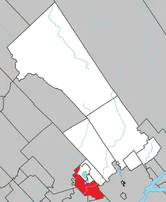 Lage in der MRC La Jacques-Cartier