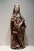 Heilige Katharina, Werkstatt von Ivo Strigel aus Memmingen, um 1490.