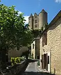Häuser unterhalb der Burg