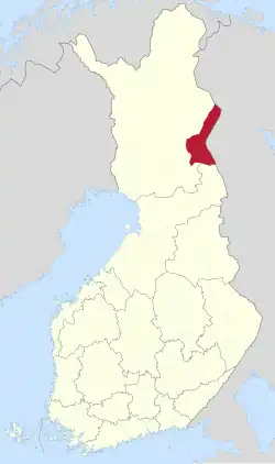 Lage von Salla in Finnland