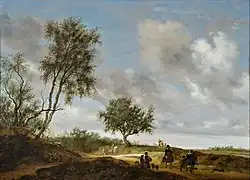 Landschaft mit einer Jagdgesellschaft