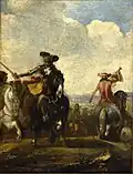 Kavallerie in Bewegung, Salvator Rosa