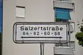 Straßenhinweisschild