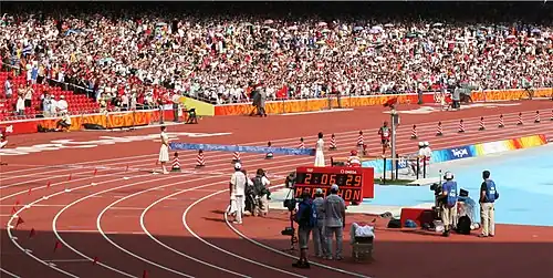 Samuel Kamau Wanjiru beim&nbsp;Zieleinlauf