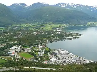 Blick auf Sandane, Juli 2008