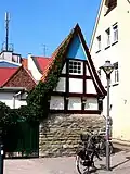 Kleines Fachwerkhaus in der Sandwelle