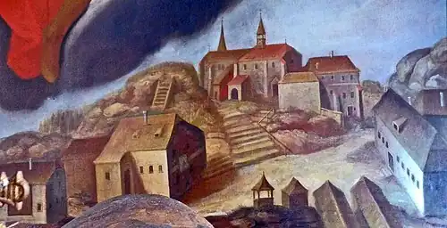 Ortsansicht von Norden 1742