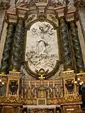 Monumentaler Altar des heiligen Aloisius von Pozzo mit dem Relief von Le Gros