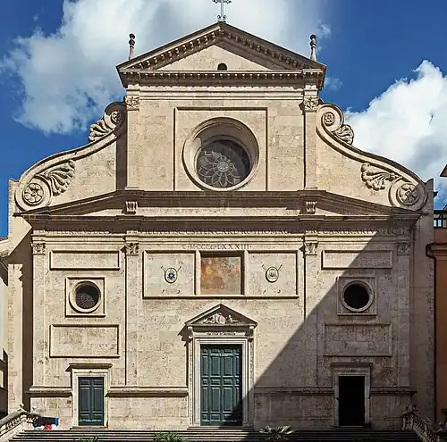 Sant’Agostino (Rom), gotischer Kirchenbau mit 1483 vollendeter Fassade