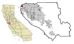 Lage im Santa Clara County