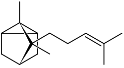Strukturformel (–)-α-Santalen