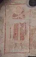 Fresko des heiligen Christopherus