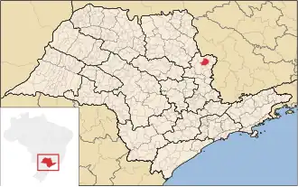 Lage von São José do Rio Pardo im Bundesstaat São Paulo