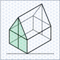 Darstellende Geometrie: Satteldachhaus