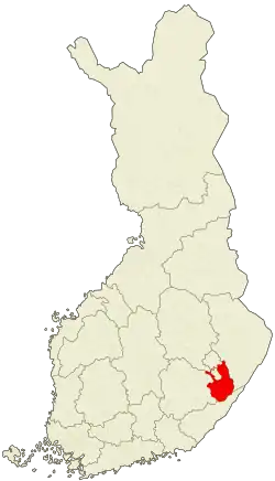 Lage von Savonlinna in Finnland