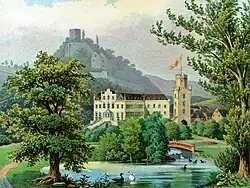 Schloss Sayn (um 1860)