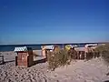 Strandkörbe in Kalifornien