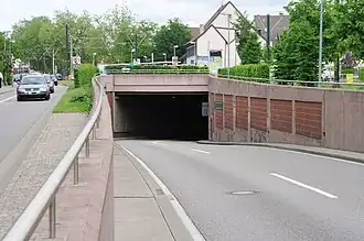 Westliche Ausfahrt Schützenalleetunnel
