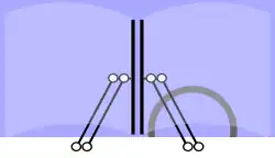 Parallelogrammwischer, Pantographenwischer, z.&nbsp;B.: Standard-Bus, MAN gl, Porsche 904 (Einzelwischer)