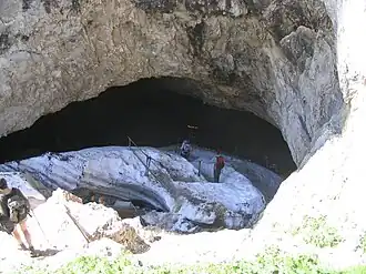 Eingangsbereich der Schellenberger Eishöhle
