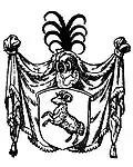Wappen der Schepsen in: Curieuser Ehrenhold des Schlesischen Adels oder Heraldisches Lexicon, 1578