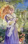 Dame mit Sonnenschirm (1899), Privatsammlung