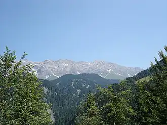Schesaplana von der Schweizer Seite von Seewis im Prättigau aus.