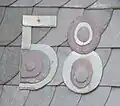 Hausnummer aus Schiefer