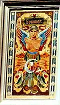 Sommer, Mosaik am Haus Schieferdecker in Heidelberg