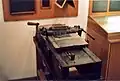 Schieferritzmaschine zum Ritzen von Linien in Schiefertafeln, Schiefermuseum