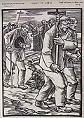Der Bittgang, Holzschnitt, 1929