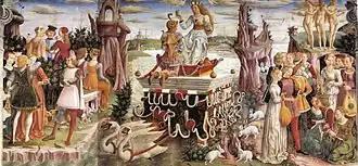 Triumph der Venus von Francesco del Cossa