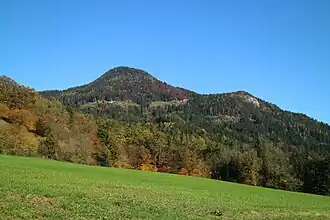 Schiffall und Kreuzkogel über dem Murtal bei Laufnitzdorf