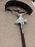 Sogenanntes Schifferkreuz an der alten Sakristei in Mülln