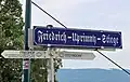 Schild am obere Ende beim Taborweg (2024)