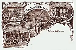 Motiv Schiller-Schlösschen, um 1890