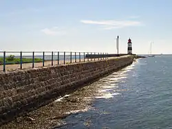 Leuchtturm Schleimünde am Ende der Mole (2009)