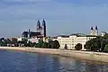 Elbufer auf Höhe der Innenstadt