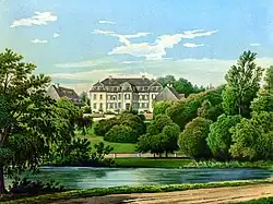 Schloss Schlenderhan um 1860, Sammlung Alexander Duncker