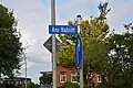 Die danebenliegende Straße