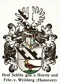 Wappen der Grafen von Schlitz gen. Goertz-Wrisberg