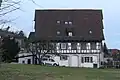 Schlössle Hebsack mit Park aus Richtung Friedhof