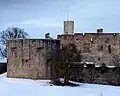 Runder Südwestturm und stauferzeitliche Kernburg