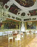 „Spielzimmer“ mit den Wandbespannungen von J. A. B. Raunacher