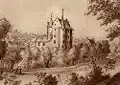Das Schloss im Jahr 1760, Zeichnung von Emanuel Büchel
