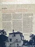 Erklärungstafel mit Erwähnung d. C. W. v. Thümen als Bauherr.
