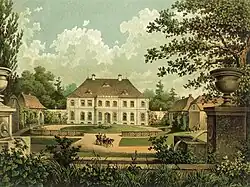 Barockschloss Königshain um 1860 Sammlung Duncker