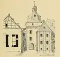 Herrenhaus vom Schlosshof 1896