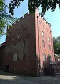 West- und Südfassade der Burg