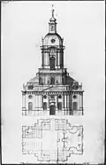 Schlosskirche Buch – Grundriss und Ansicht